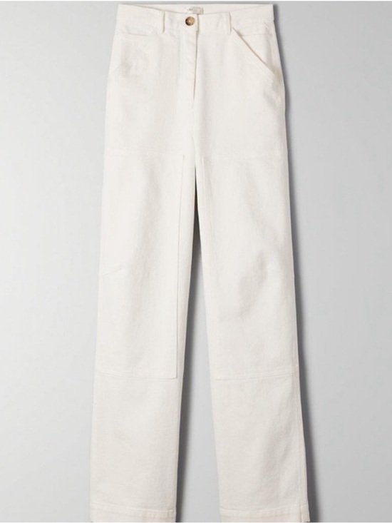Wilfred Denim - Wilfred High-Rise Straight-Leg Jeans in Off-White